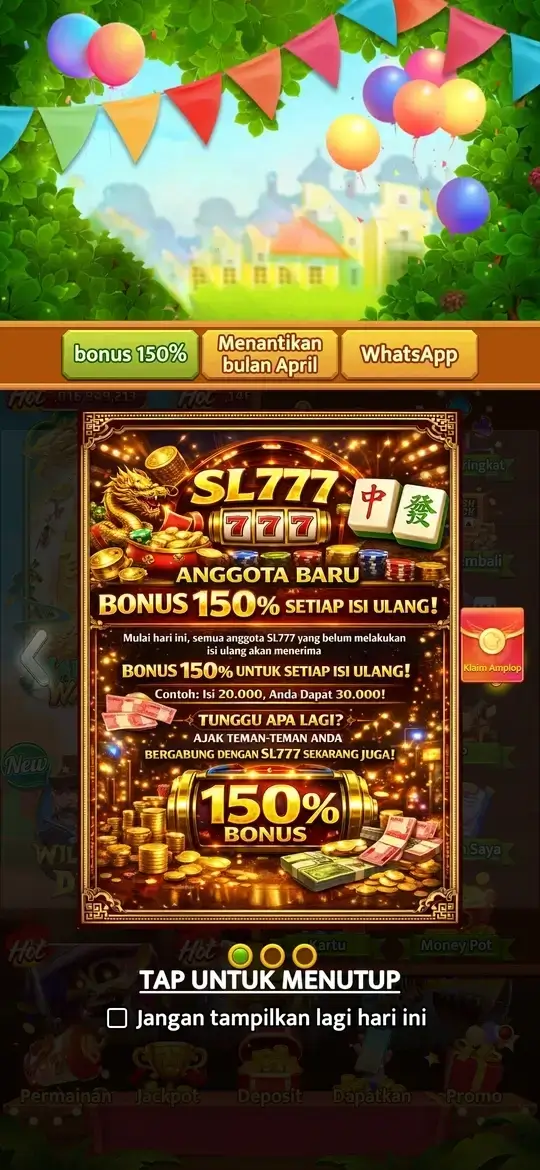 SL777 APK tampilan utama